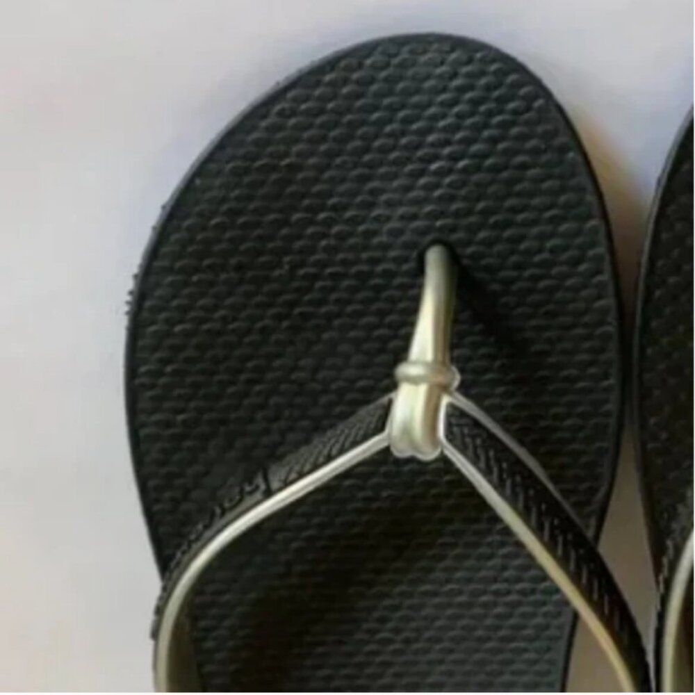 Havaianas Slim Retro Black/Gray Sandals Size 5 - Picture 3 of 10
